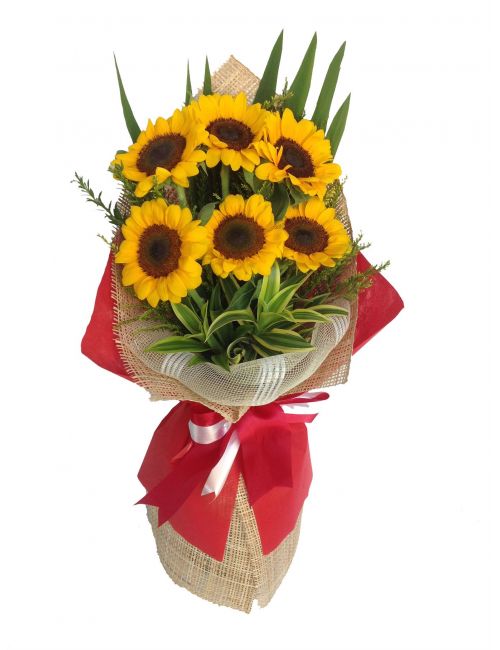6 Stems Sunflower Delivery by LaRosa Flower Shop Quezon City